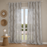 Pannello Tenda con Fascia Copri Bastone Moringa Maè 145x290 cm - Via Roma 60