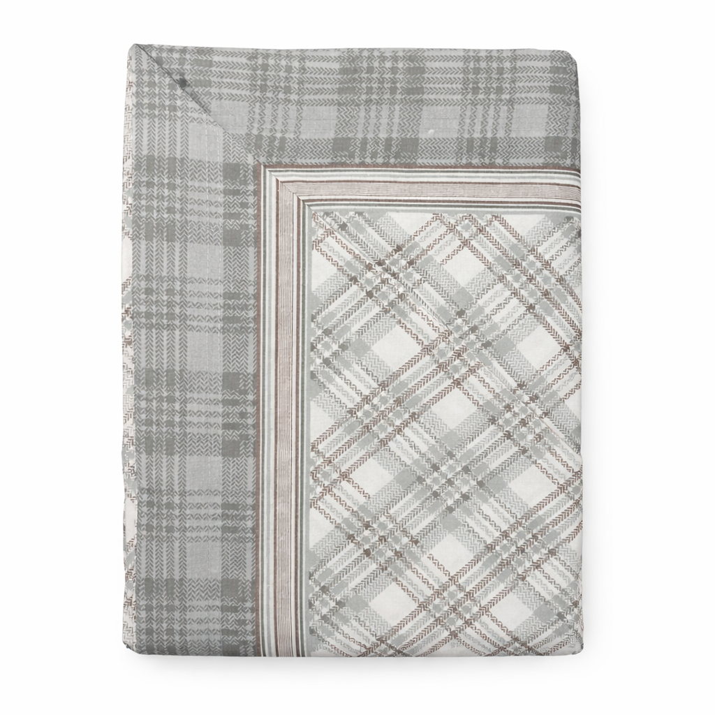 Completo Lenzuola Singolo Tartan Elegance - Antica Tessitura Italiana