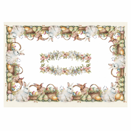 Tovaglia EASTER Dis.4732  per 6/12/18/24 Posti - Kari