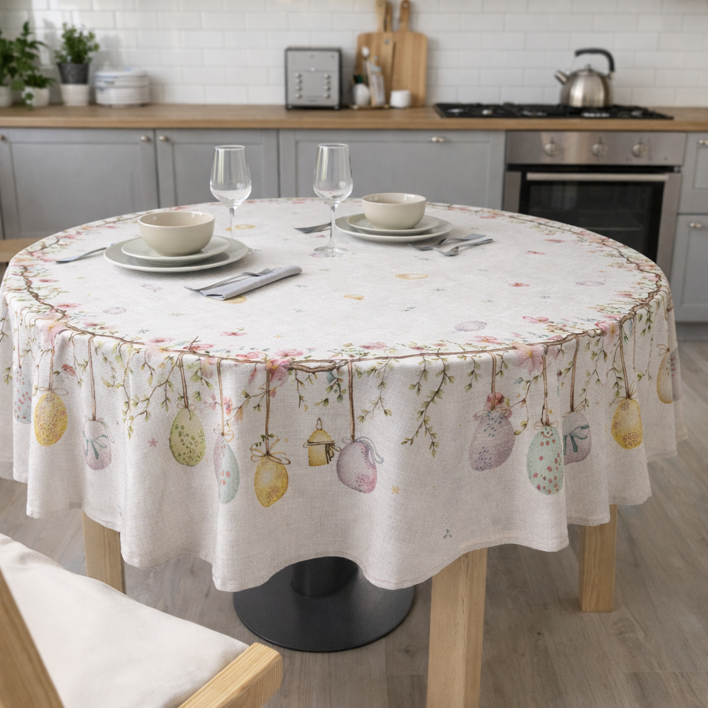 Tovaglia EASTER Dis.6360 rotonda 180cm - Kari