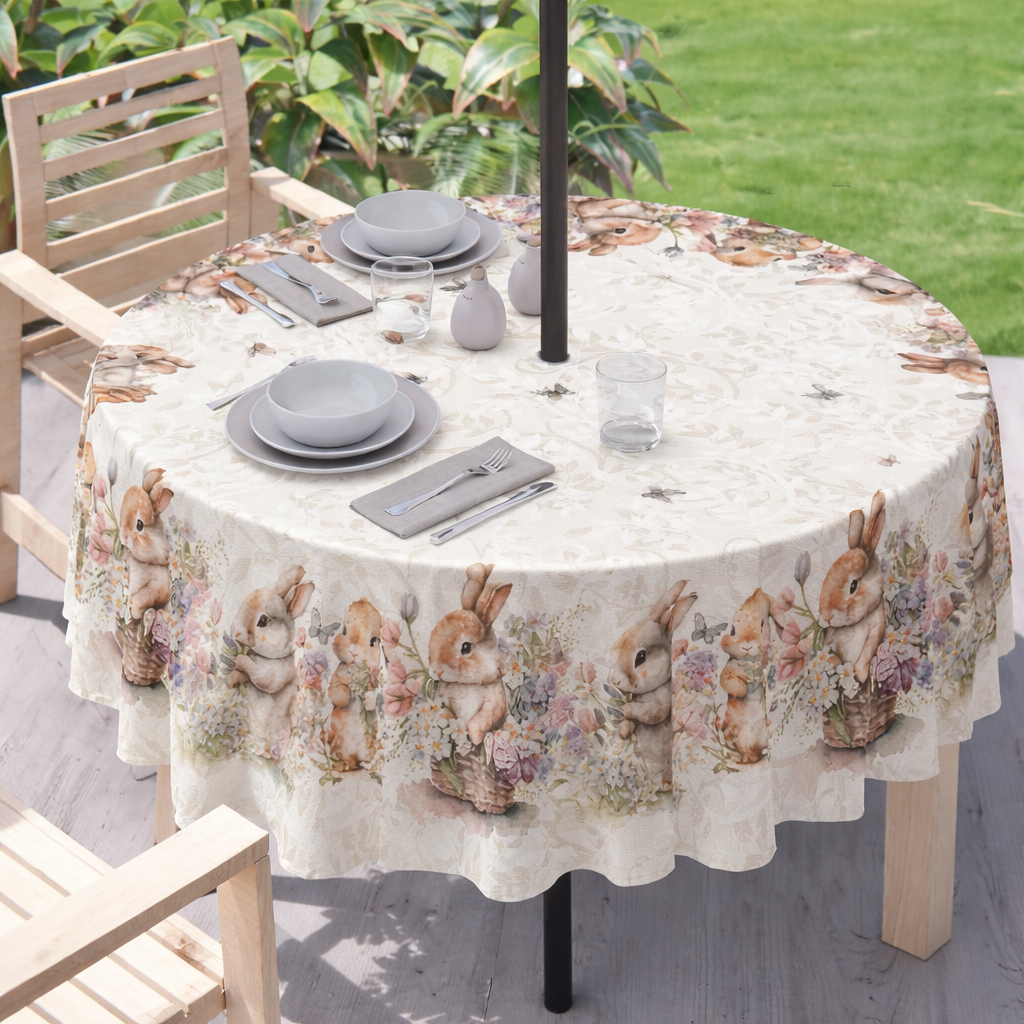 Tovaglia EASTER Dis.4735 rotonda 180cm - Kari