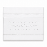 Completo Lenzuola Culla White Dream Ricamato a Mano 100% Cotone 3 Pezzi – Elite