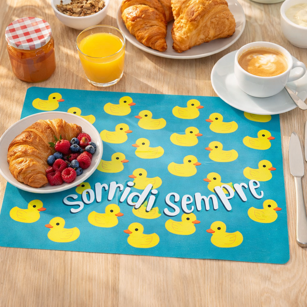 Set 2 Tovagliette "Sorridi sempre" 43,5x28,5 cm - Montemaggi