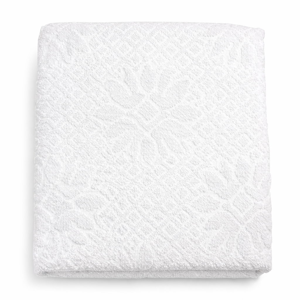 Coprimaterasso Inside spugna jacquard 100% cotone Kari con angoli elasticizzati – singolo, una piazza e mezza, francese, matrimoniale