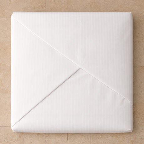 Completo Lenzuola Matrimoniale Bianco Millerighe Botticelli Home Raso Cotone