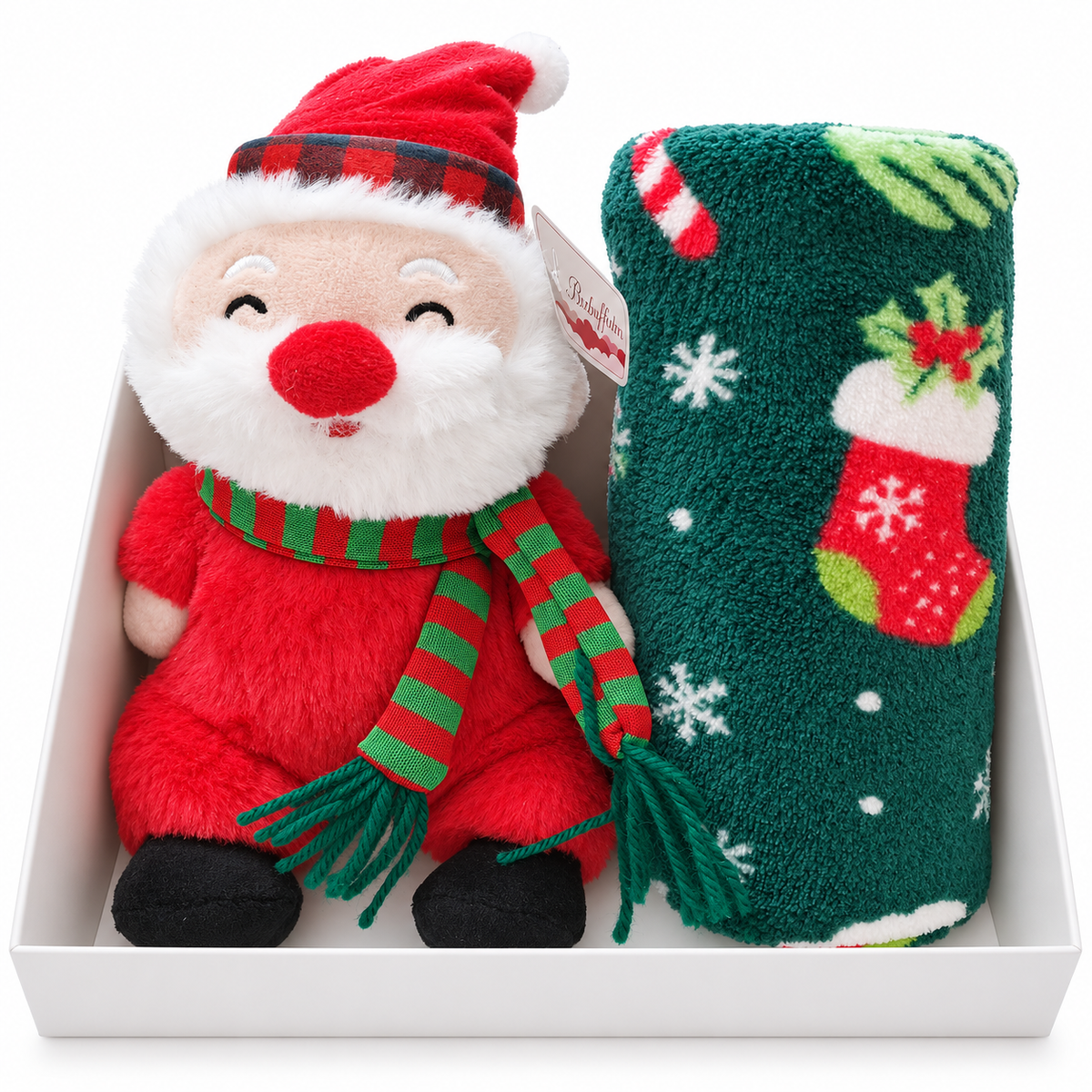 Set Copertina Culla e Peluche Natalizio art. B570 - I Batuffolini