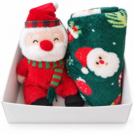 Set Copertina Culla e Peluche Natalizio art. B570 - I Batuffolini