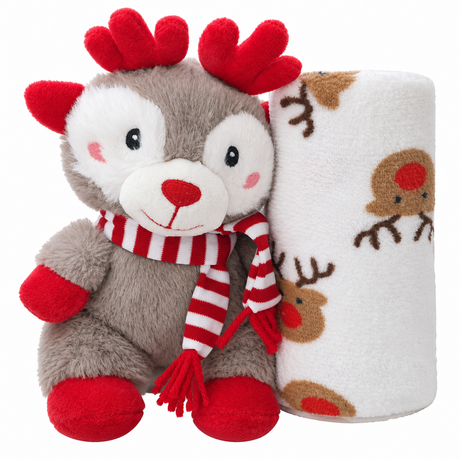 Set Copertina Culla e Peluche Natalizio art. B570 - I Batuffolini