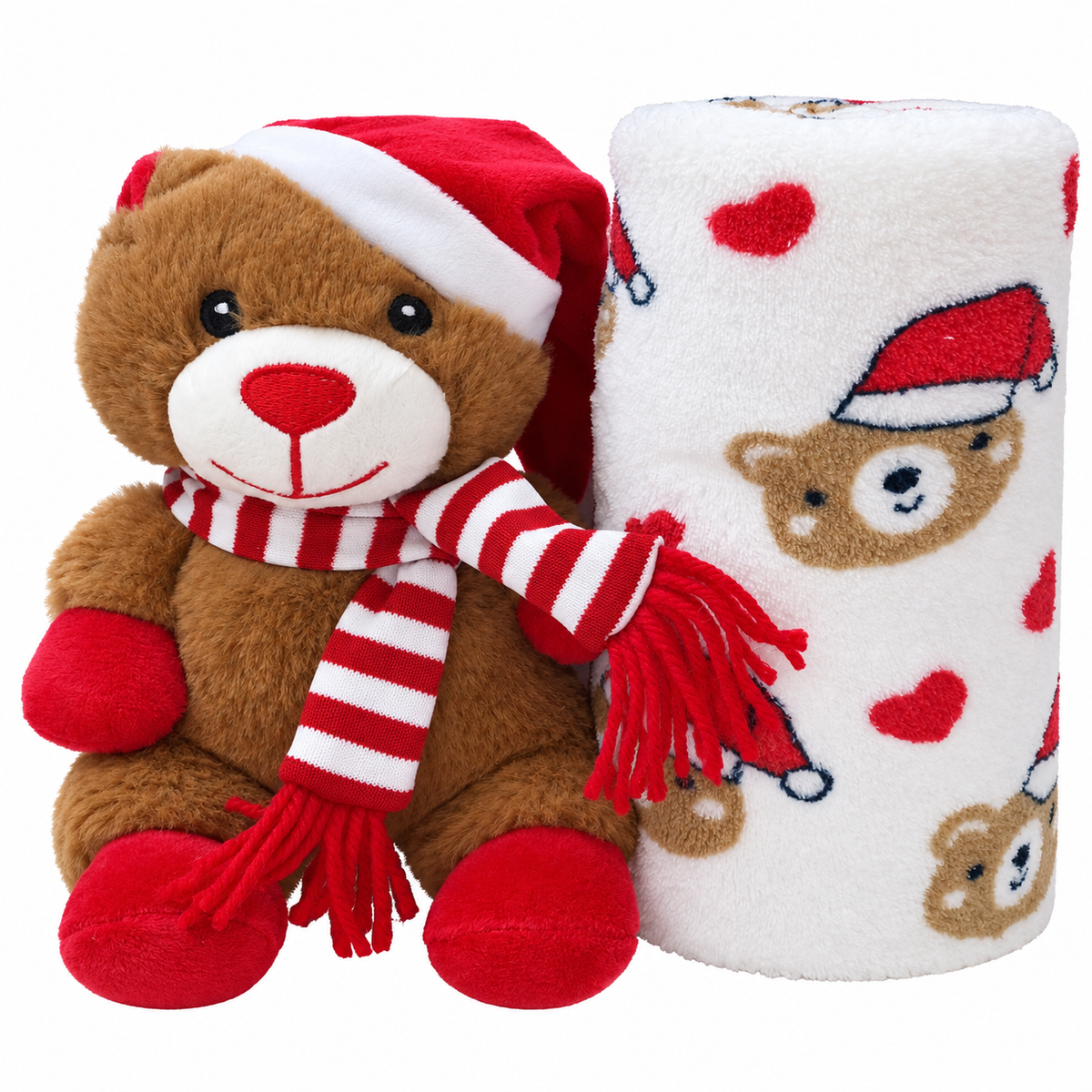Set Copertina Culla e Peluche Natalizio art. B570 - I Batuffolini