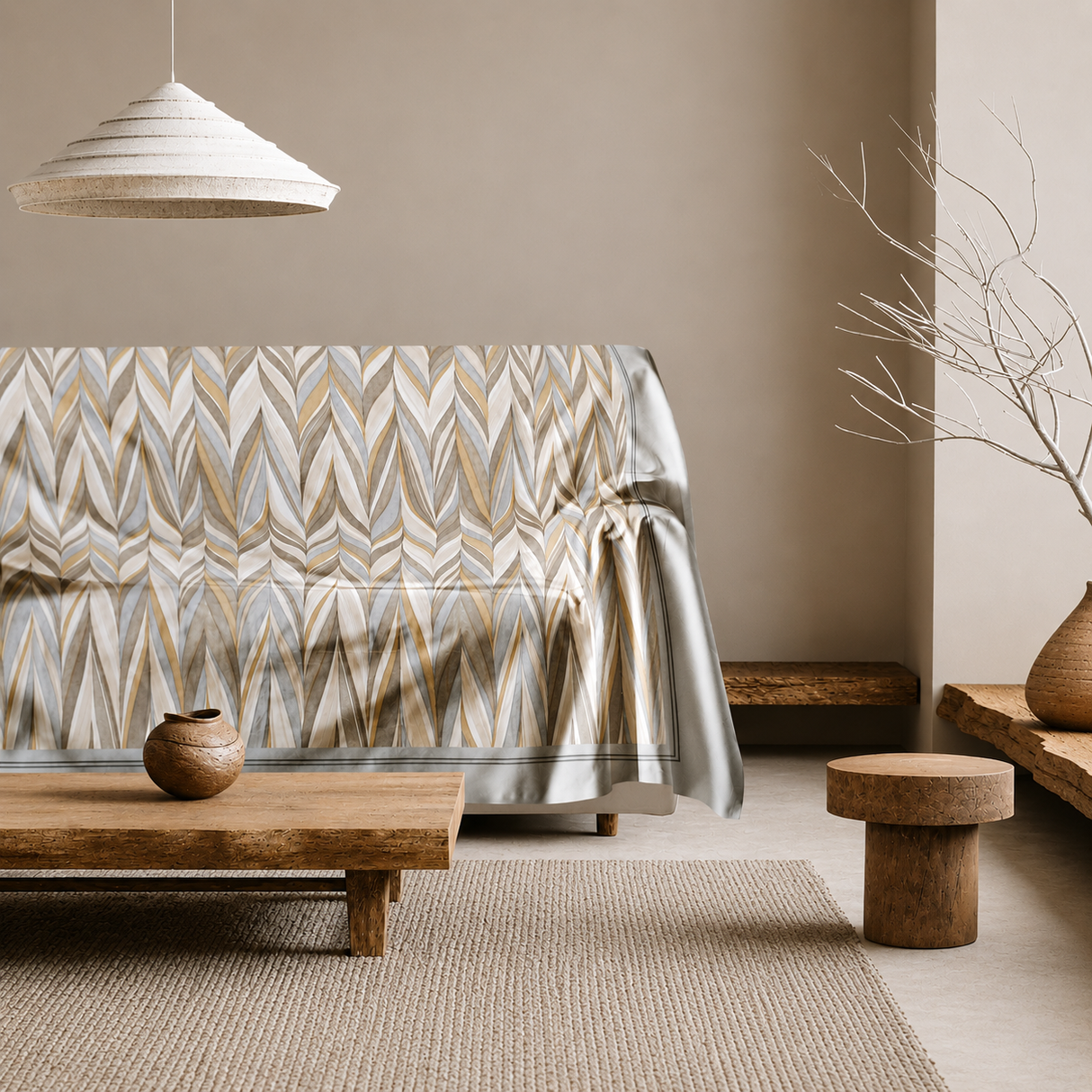 Telo Multiarredo C/Stampa Piazzata Twiggy 250x280 cm - Linea Oro