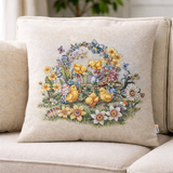 Tovaglia e Complementi Arredo EASTER DUCK in Gobelin 100% Cotone Made in Italy – Rotonda, Runner, Copritavola e Cuscino