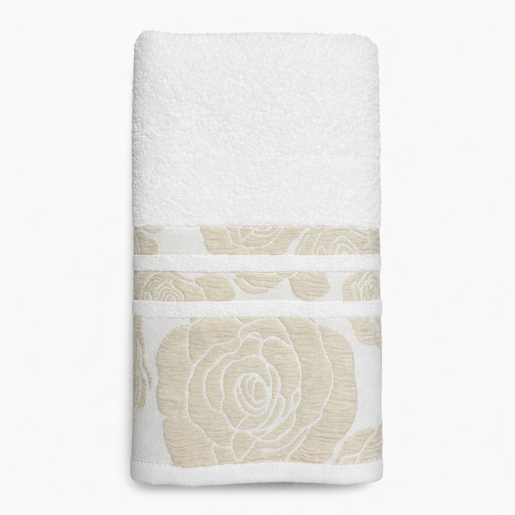 Set Asciugamani 1+1 ELISE Linea Oro in Cotone 400 GSM – Viso e Ospite