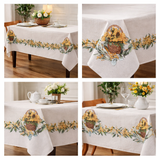 Tovaglia e Complementi Arredo Mimosa in Gobelin 100% Cotone Made in Italy – Rotonda, Runner, Copritavola e Cuscino