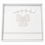 Completo Lenzuola Culla Fiocco ART.6032 100% Cotone - Dolci Sogni