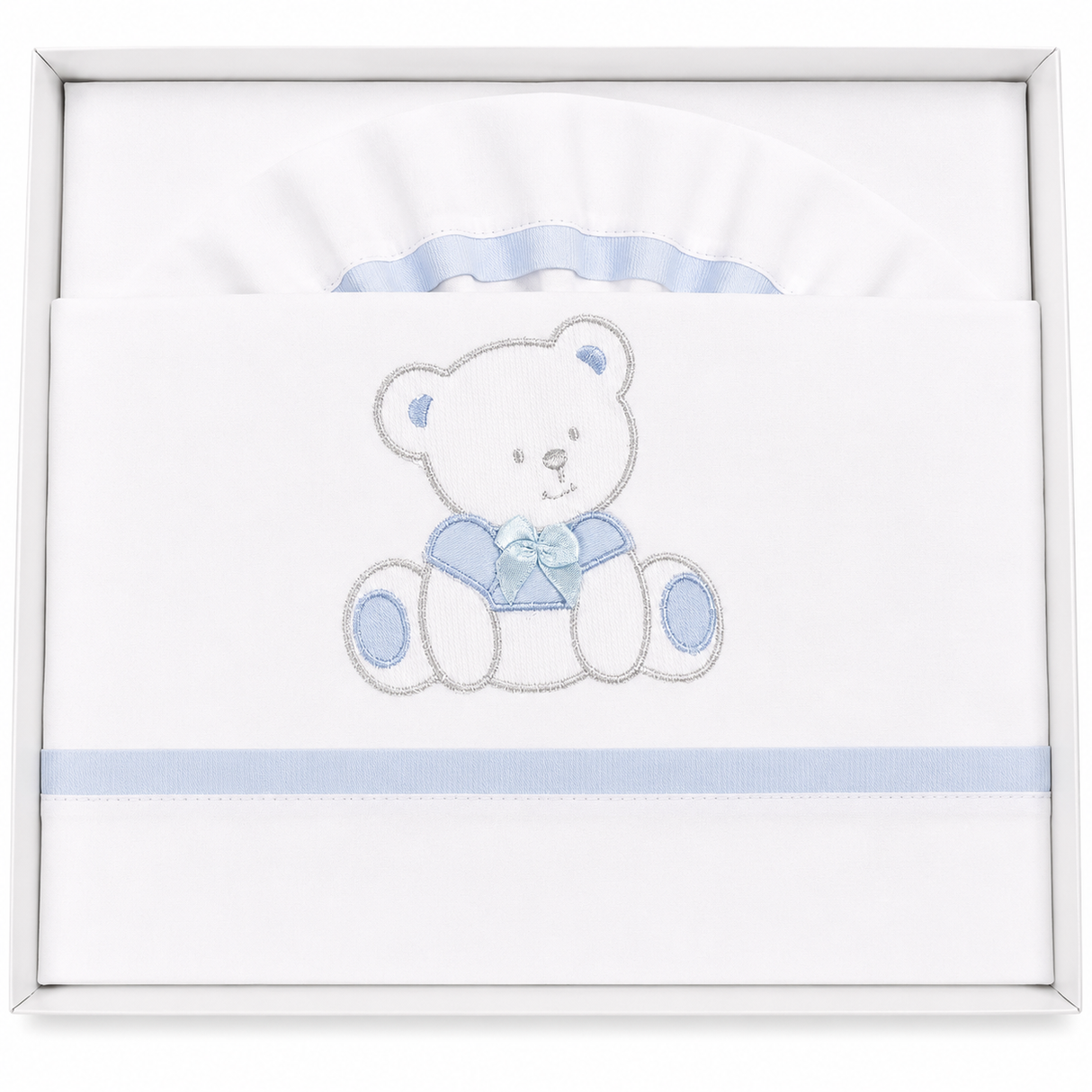 Completo Lenzuola Culla Orsetto ART.6005 100% Cotone - Dolci Sogni