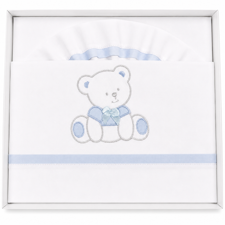Completo Lenzuola Culla Orsetto ART.6005 100% Cotone - Dolci Sogni