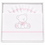 Completo Lenzuola Culla Orsetto ART.6005 100% Cotone - Dolci Sogni