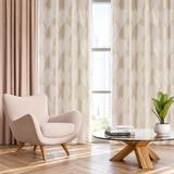 Pannello Tenda Jacquard Ciky con Borchie e Finitura con Piombo 140x280cm - Linea Oro
