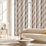 Pannello Tenda Jacquard Ruby con Borchie e Finitura con Piombo 140x290cm - Linea Oro
