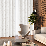 Pannello Tenda Ricamato Louis con Borchie e Finitura con Piombo 140x290cm - Linea Oro