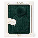 Copertina Culla con Cappellino Pon Pon Coordinato art. B527/1M - I Batuffolini