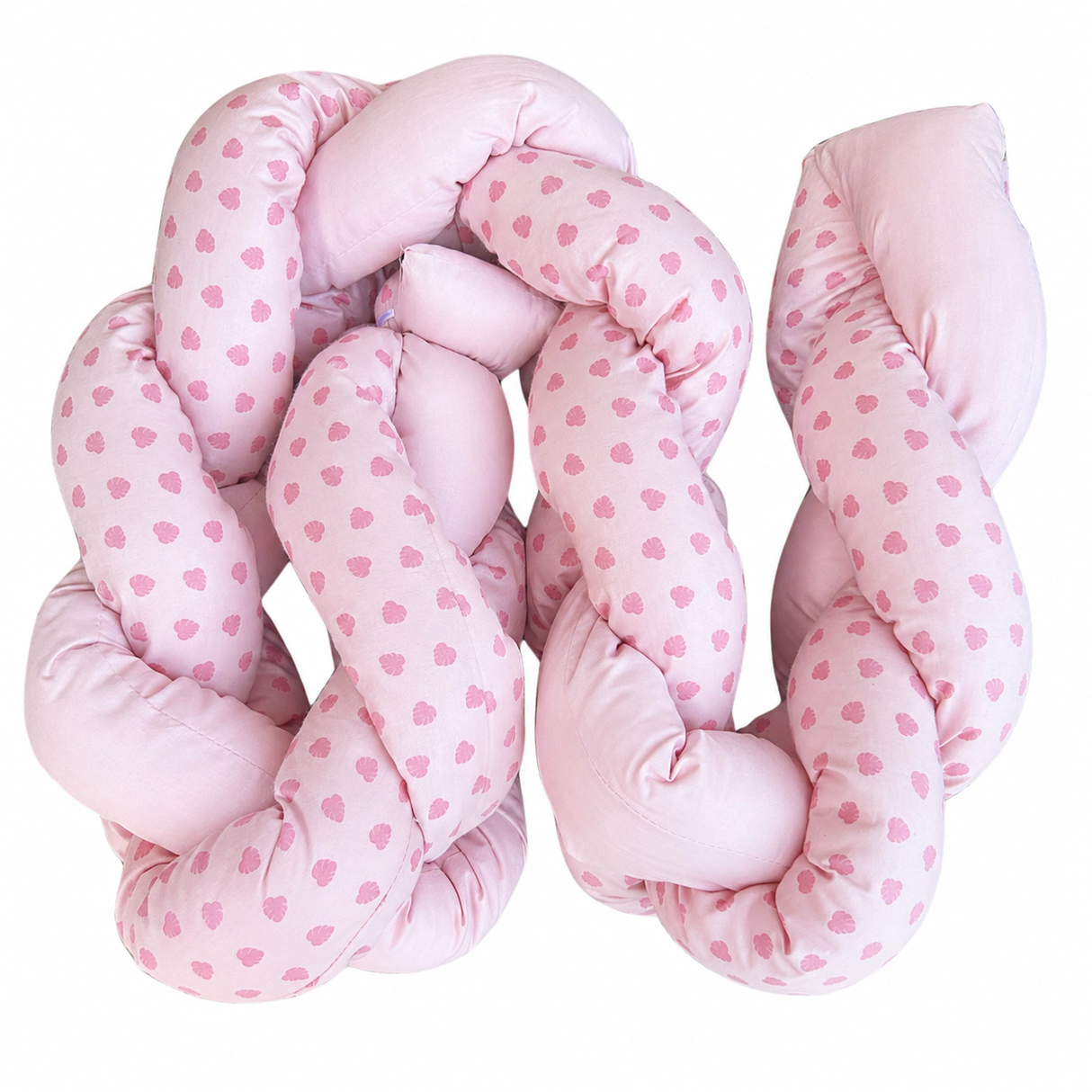 Paracolpi Intrecciato Pink Leaves 150 cm - 7sons