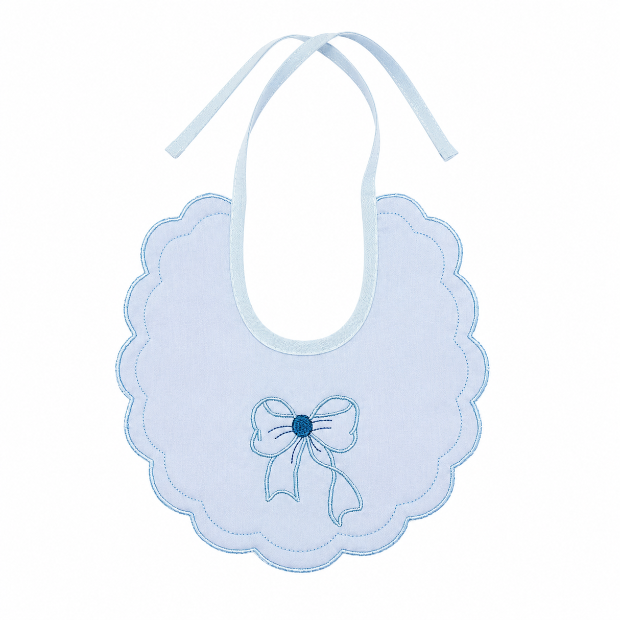 Bavaglino Neonato Fiocco 100% Cotone- Irge