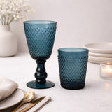 Set 2 Calici/Bicchieri Artiginali Blu - Hanna Home