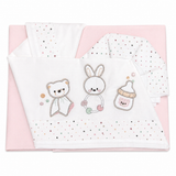 Completo Lenzuola Sogni Sereni per Carrozzina o Co-sleeping 100% Cotone 3 Pezzi - Bruco Bruco