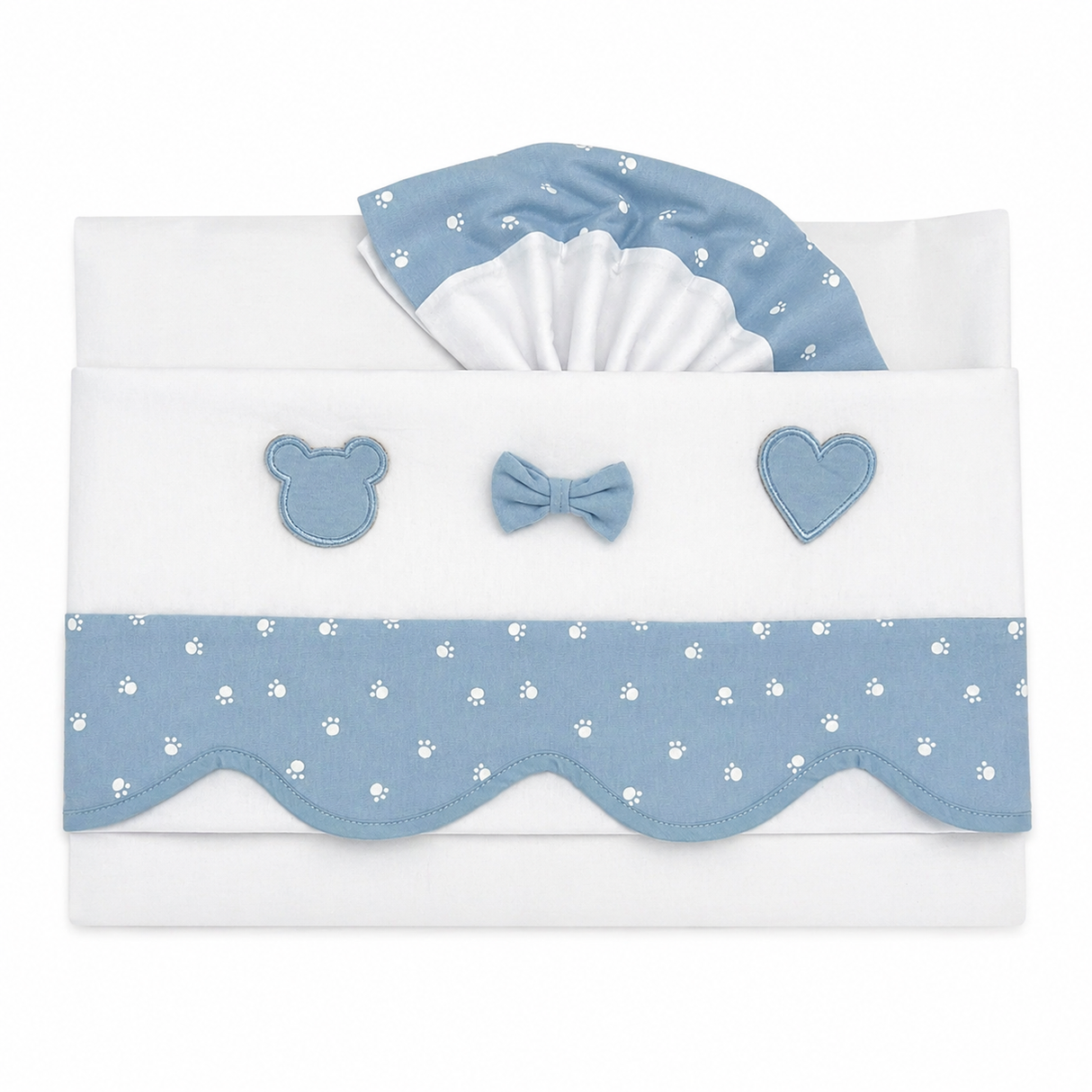 Completo lenzuola culla dis.01 100% Cotone - Melanie
