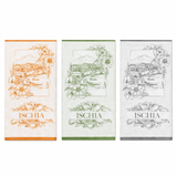 Set 3 Strofinacci Cucina Panorama Karì 50x70 cm in Cotone Made in Italy