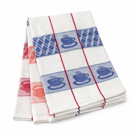 Set 3 Strofinacci Cucina in Cotone 50x70 cm TAZZINE - Il filo