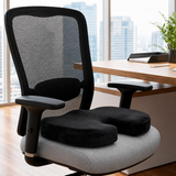 Cuscino Comfort Ergonomico per Sedia in Memory Foam 44x35x7cm - Daunex