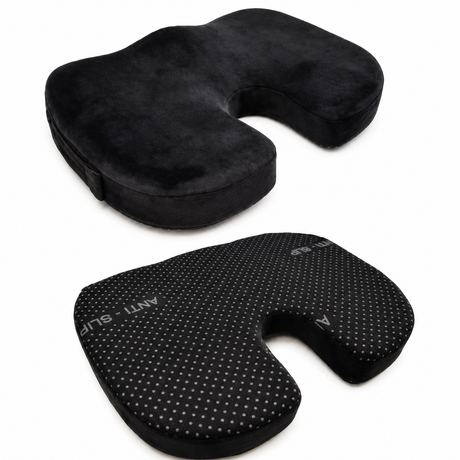 Cuscino Comfort Ergonomico per Sedia in Memory Foam 44x35x7cm - Daunex