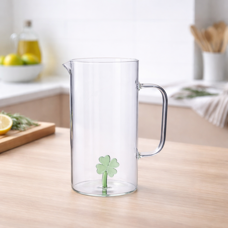 Caraffa in vetro con figure 3d - Gusto Casa