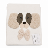 Copertina Culla Ricamata NG443/Dog 75x100cm - Nazareno Gabrielli