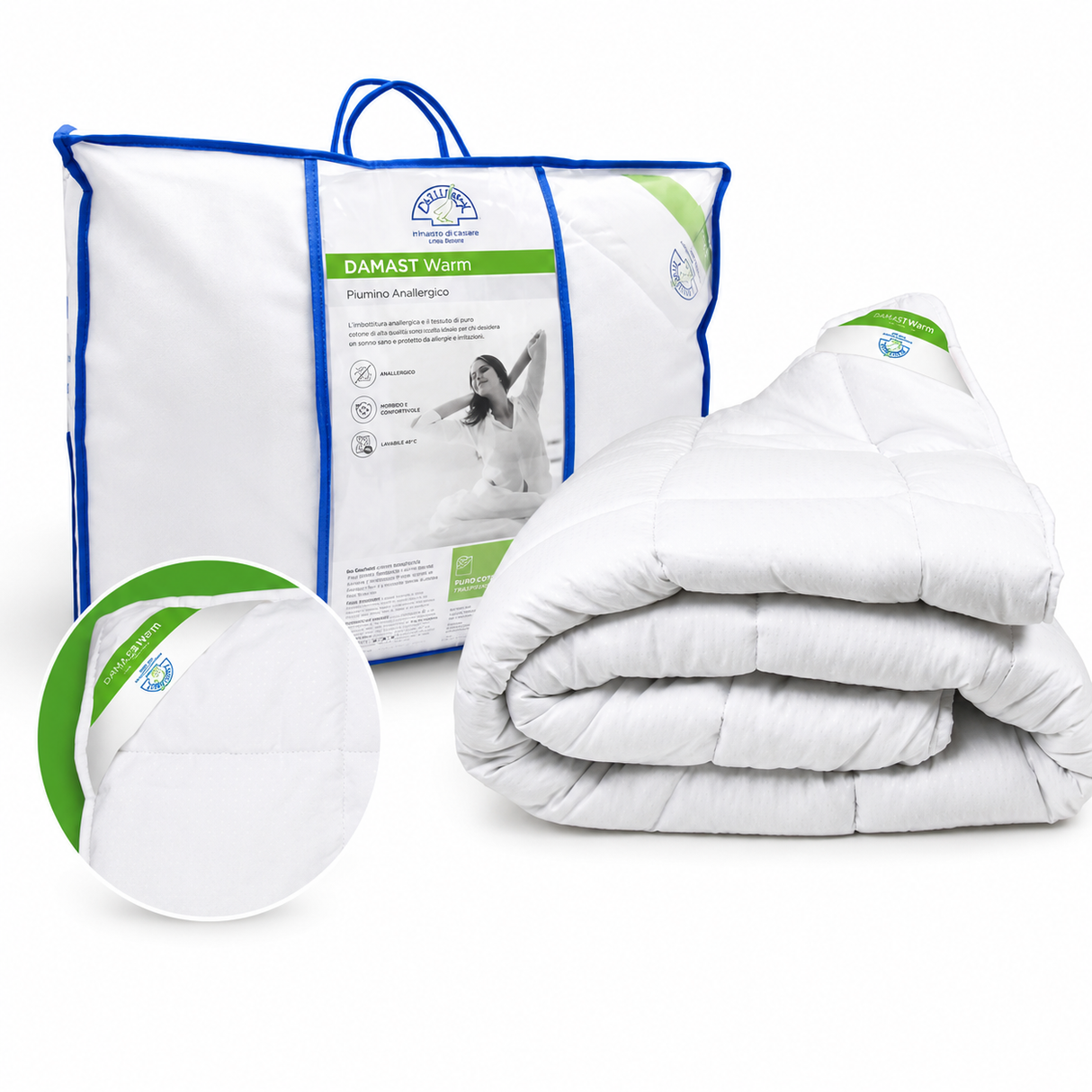 Piumino Anallergico DAMAST WARM - Daunex