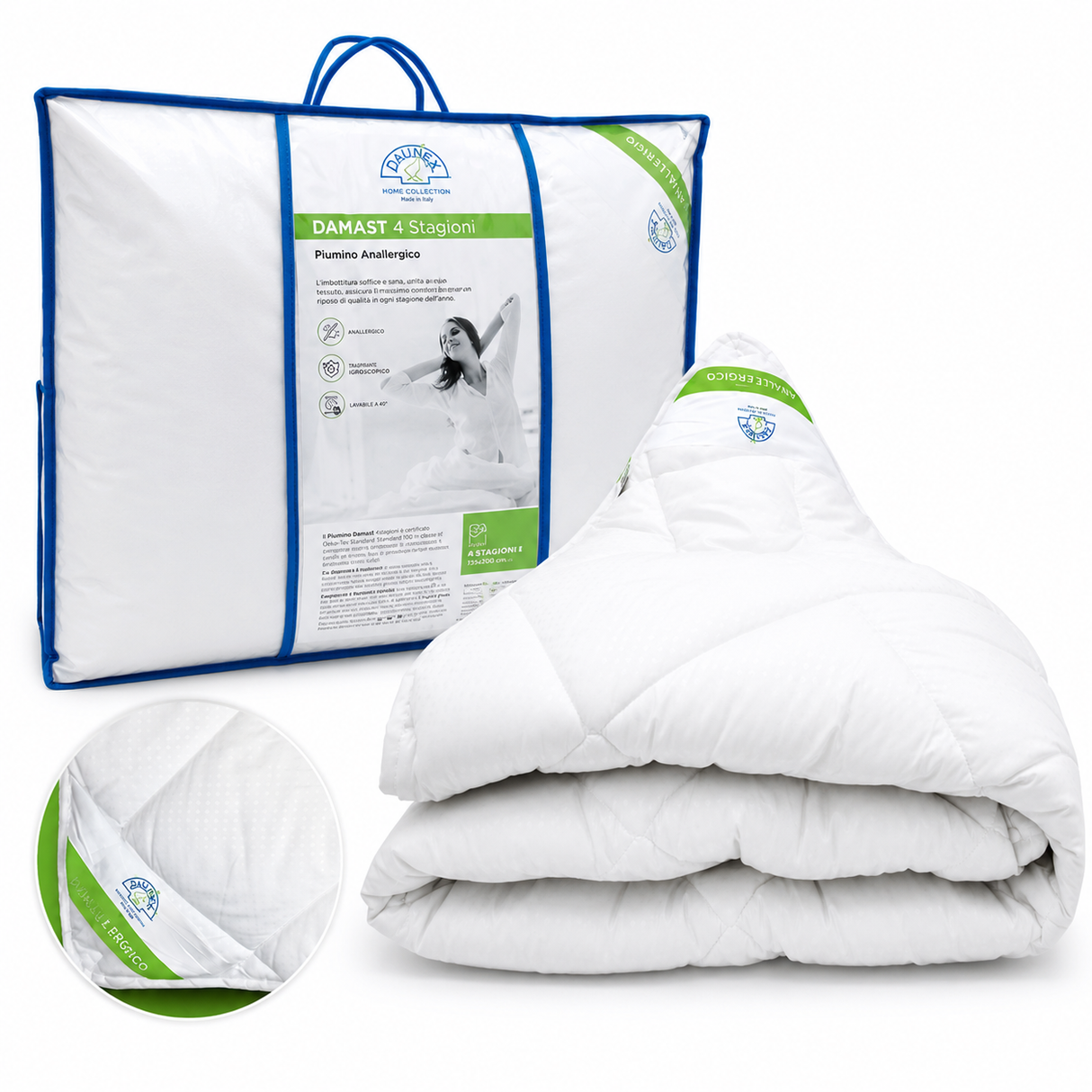 Piumino Anallergico DAMAST MEDIUM - Daunex