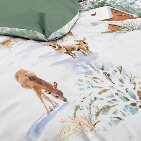 PARURE COPRIPIUMINO INFINITY STAMPA DIGITALE WHITE MOUNTAIN - Daunex