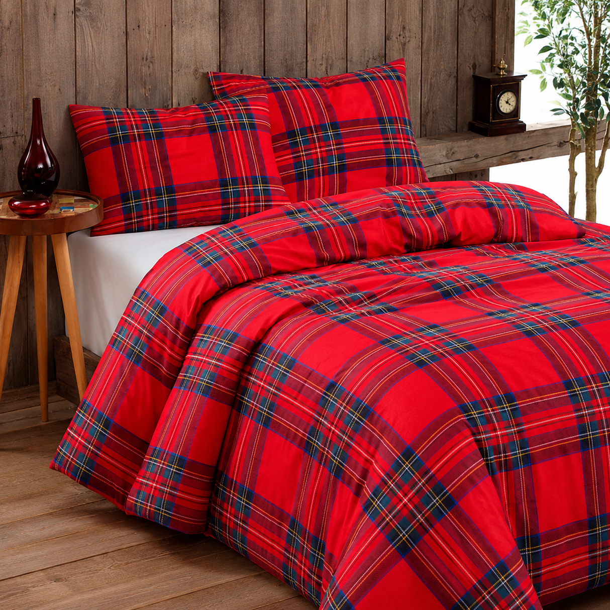PARURE COPRIPIUMINO INFINITY TARTAN - Daunex