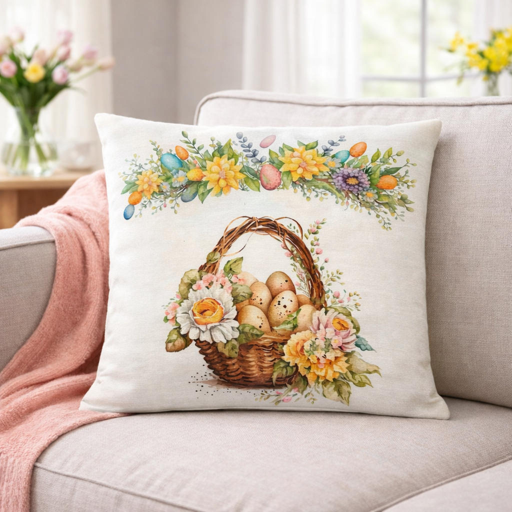 Cuscino Arredo PASQUA Double face in Cotone dis.5  - Karì