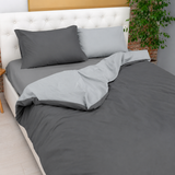 PARURE COPRIPIUMINO BICOLOR EASY NO STIRO - Daunex