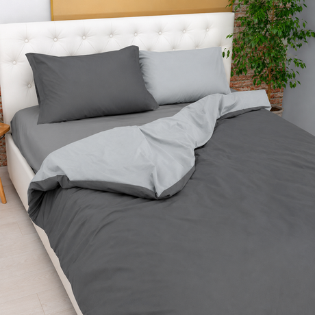 PARURE COPRIPIUMINO BICOLOR EASY NO STIRO - Daunex