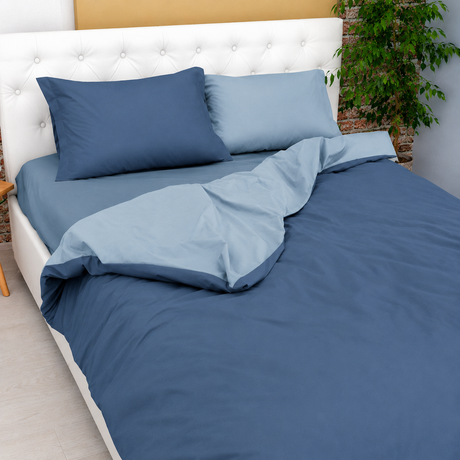 PARURE COPRIPIUMINO BICOLOR EASY NO STIRO - Daunex
