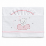 Completo Lenzuola Lettino 3pz Orsetto Nanna ART.6035 100% Cotone - Dolci Sogni