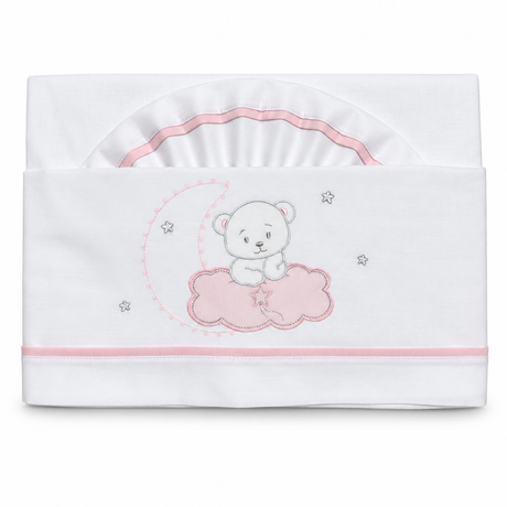 Completo Lenzuola Lettino 3pz Orsetto Nanna ART.6035 100% Cotone - Dolci Sogni
