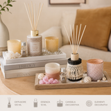 Kit Profumatore Ambiente con Diffusore e Bastoncini 100 ml – Set Decorativo con Fragranza
