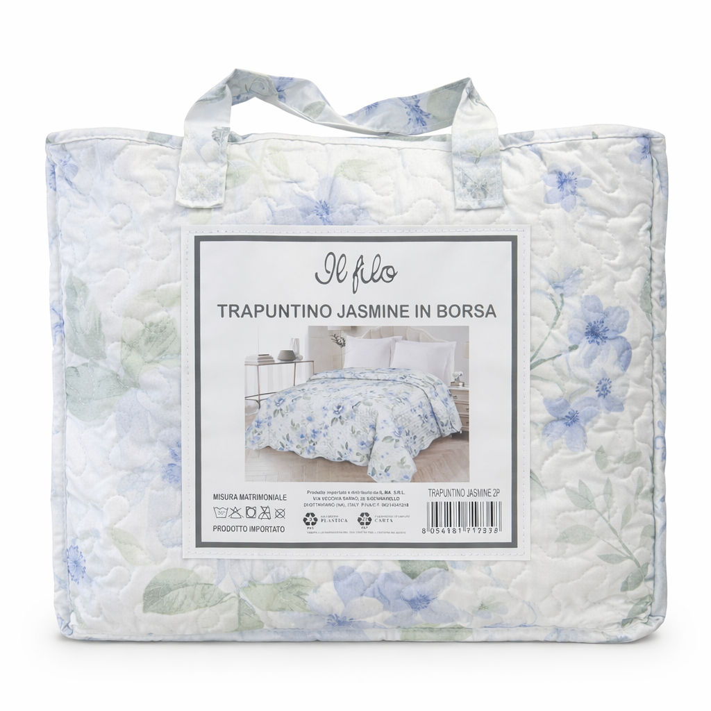 Trapuntino Jasmine in Borsa 255x255 cm - Il Filo