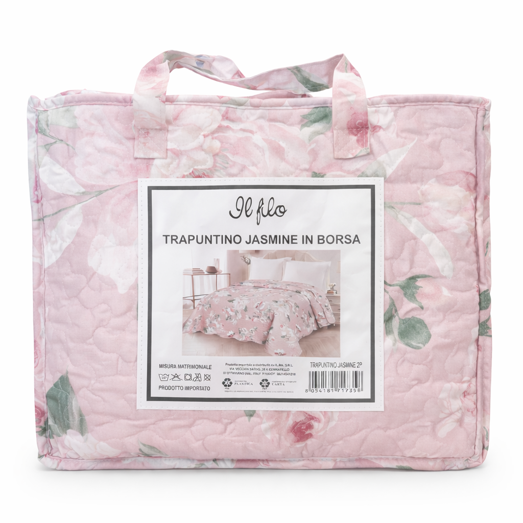Trapuntino Jasmine in Borsa 255x255 cm - Il Filo