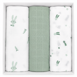 Set 3 Teli in Garza di Cotone Neonato 70x70 cm - Ellepi